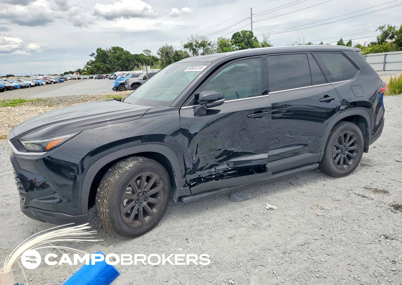 2026 Toyota Grand Highlander Hybrid Xle, Side damage, Copart lot 56501316