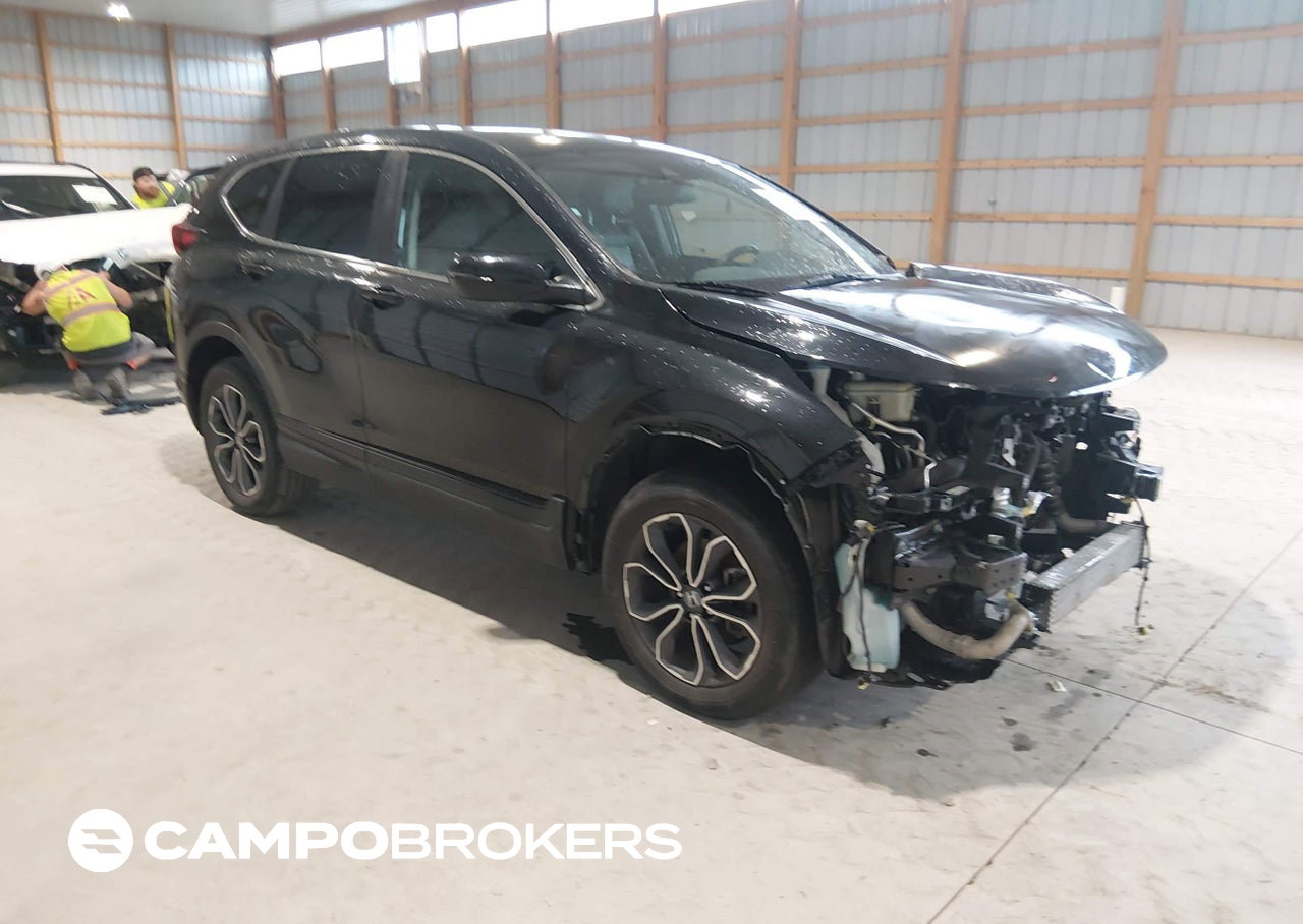 2020 Honda Cr-v Awd Ex-l, Front End damage, Iaai lot 45692063