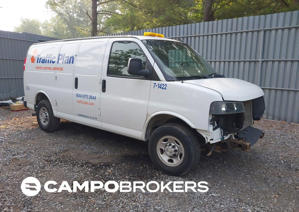 2020 Chevrolet Express Cargo Rwd 2500 Regular Wheelbase Wt, пошкодження: Передня частина, Iaai лот 45658979
