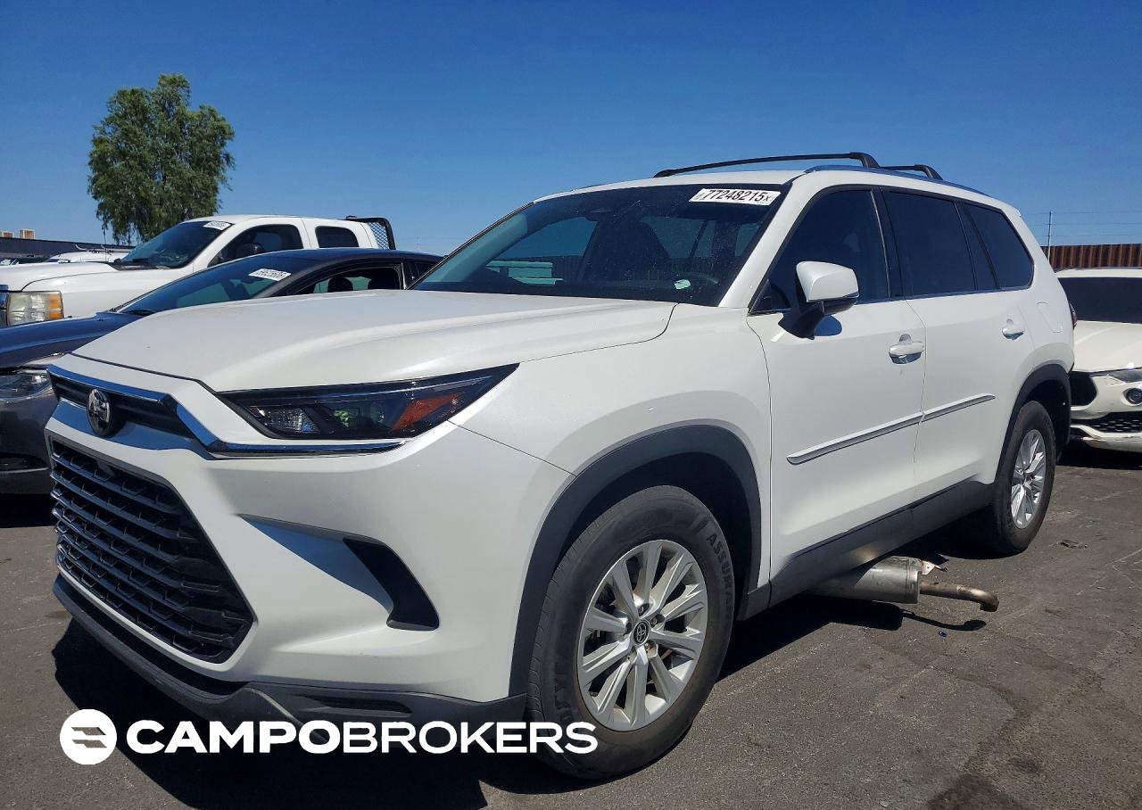2024 Toyota Grand Highlander Xle, uszkodzenie: Tył, Copart lot 77248215