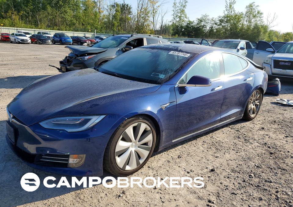 2020 Tesla Model S, daño Trasero, Copart lote 65787746