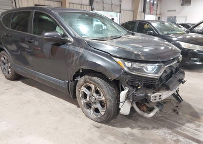 2019 Honda Cr-v Ex-l, Front End damage, Iaai lot 45702299, photo 6 of 17