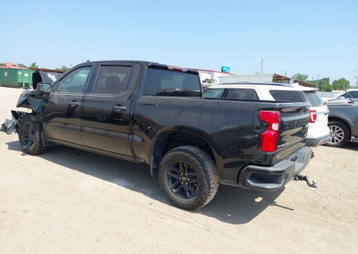2021 Chevrolet Silverado 1500 2wd  Short Bed Custom, uszkodzenie: Przód, Iaai lot 45671652, zdjęcie 3 z 6