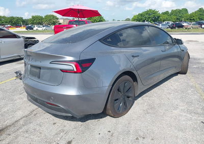 2026 Tesla Model 3 Premium Rear-wheel Drive/rear-wheel Drive, Left Side damage, Iaai lot 45511379, photo 4 of 6