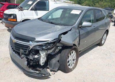 2023 Chevrolet Equinox Awd Lt, daño Frontal izquierdo, Iaai lote 45571119, foto 6 de 15