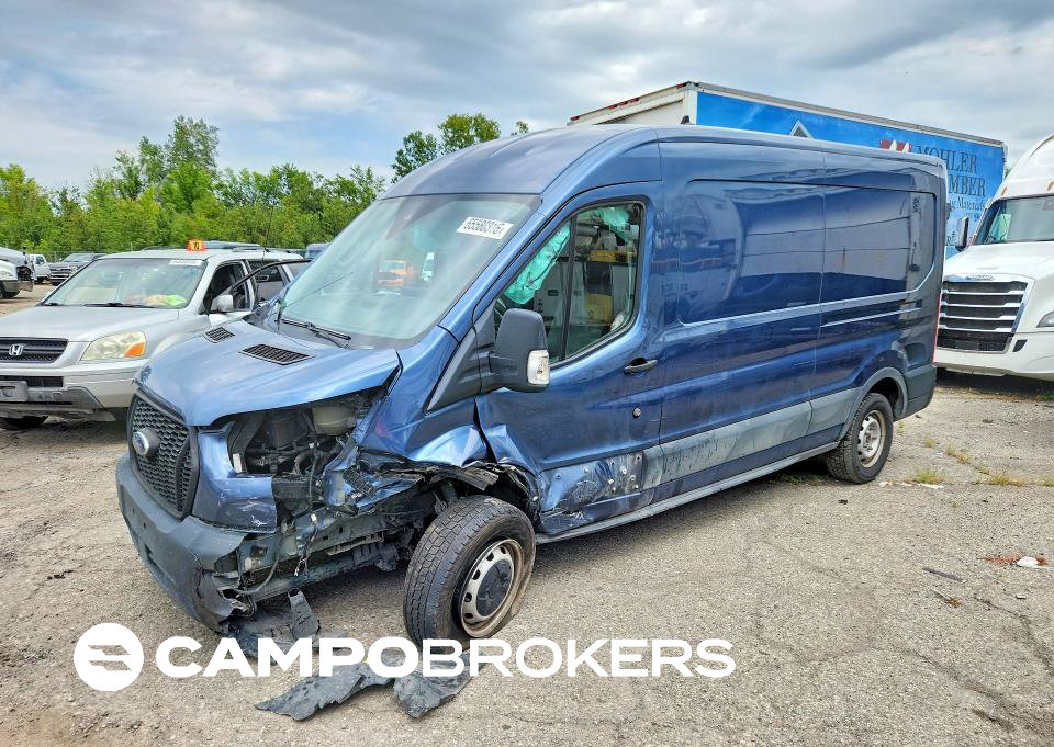 2023 Ford Transit 150 Delivery Van, daño Frontal, Copart lote 65580316