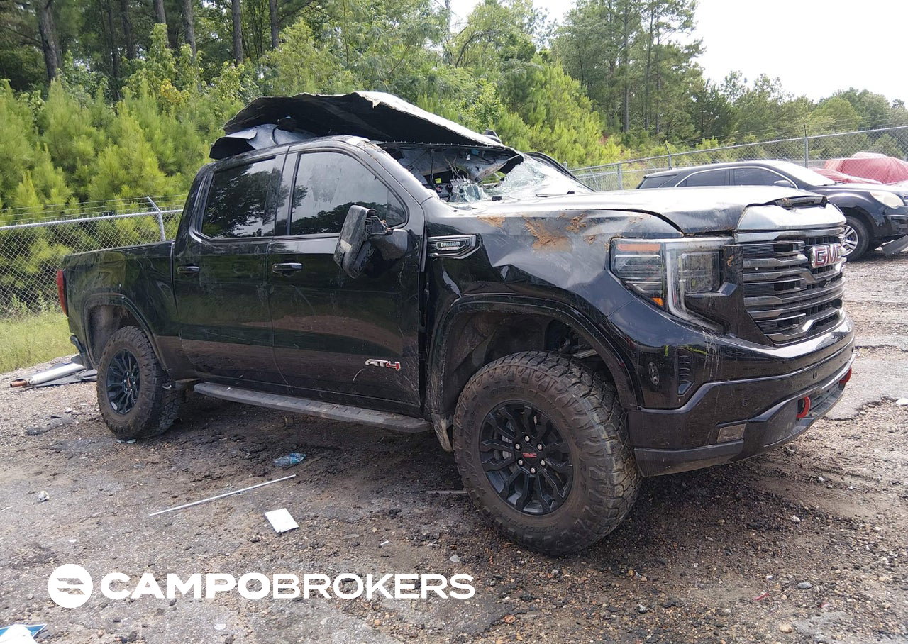 2024 Gmc Sierra 1500 4wd  Short Box At4, uszkodzenie: Lewy bok, Iaai lot 45640353