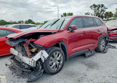2025 Toyota Grand Highlander Hybrid Limited, Front End damage, Copart lot 56044776