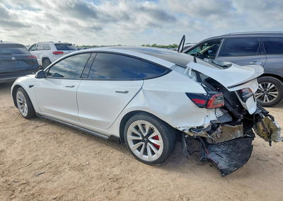 2023 Tesla Model 3, daño Trasero, Copart lote 62509566, foto 2 de 13