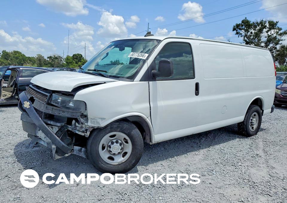 2019 Chevrolet Express 2500 Cargo Delivery Van, uszkodzenie: Przód, Copart lot 60775266