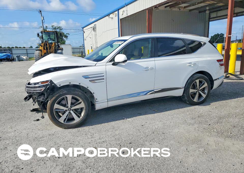 2021 Genesis Gv80 2.5t, uszkodzenie: Przód, Copart lot 65848176