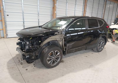 2020 Honda Cr-v Awd Ex-l, Front End damage, Iaai lot 45692063, photo 2 of 17