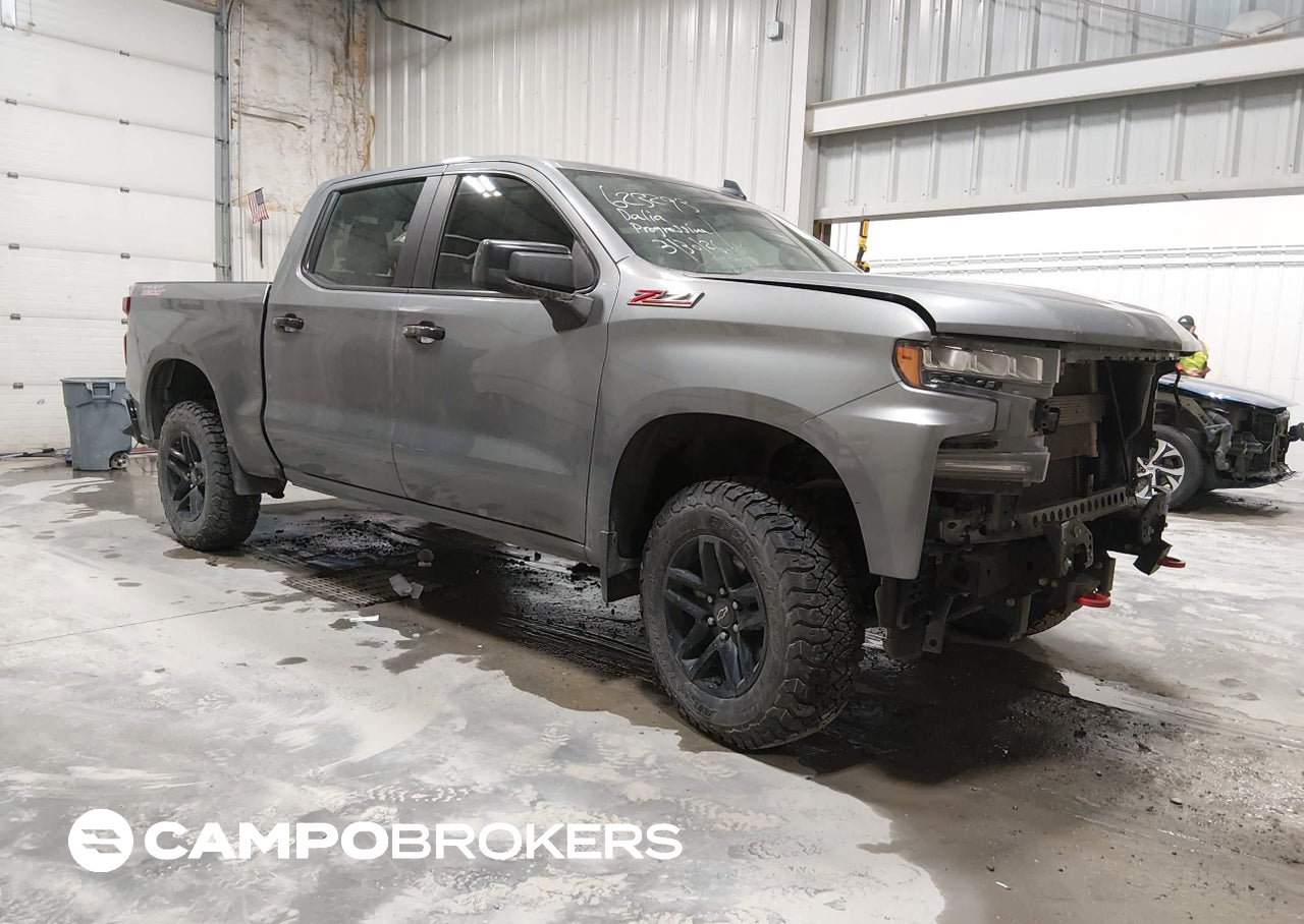 2021 Chevrolet Silverado 1500 4wd  Short Bed Lt Trail Boss, uszkodzenie: Przód, Iaai lot 44903224