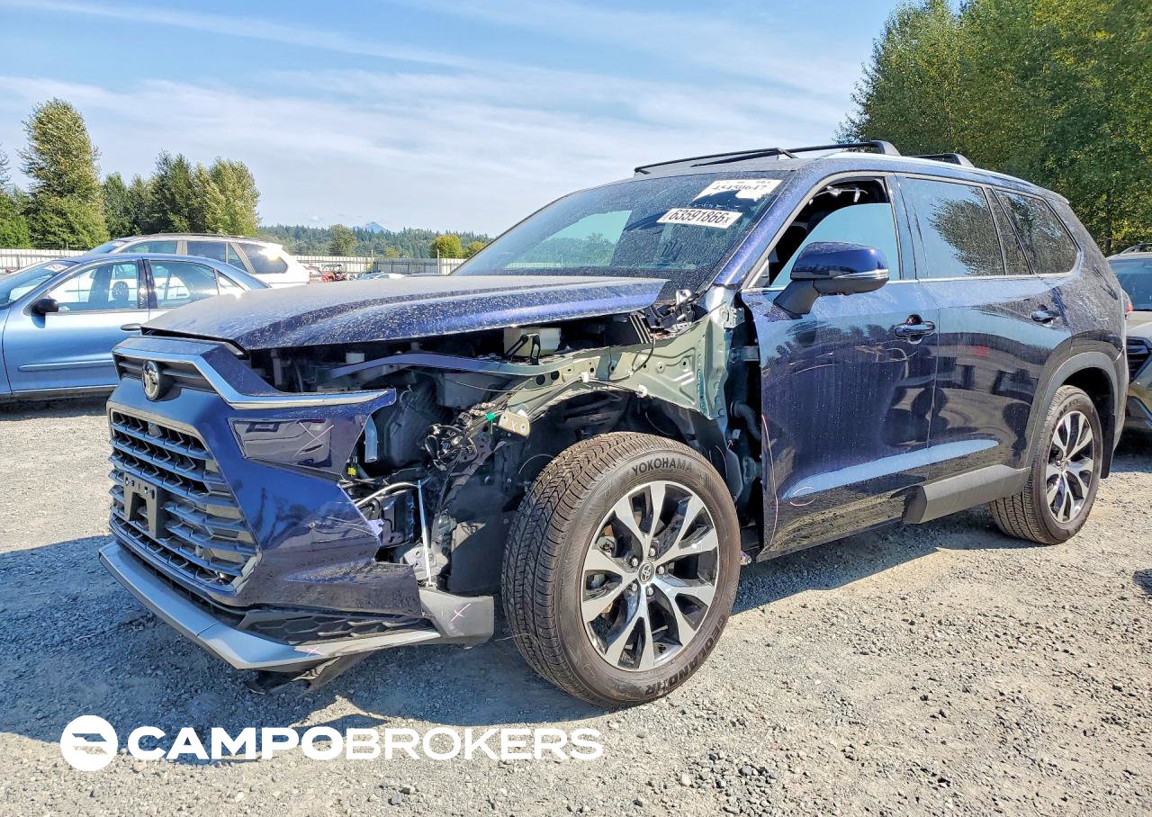 2025 Toyota Grand Highlander Hybrid Max Limited, пошкодження: Передня частина, Copart лот 63591866