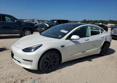 2022 Tesla Model 3, daño Lateral, Copart lote 62012376