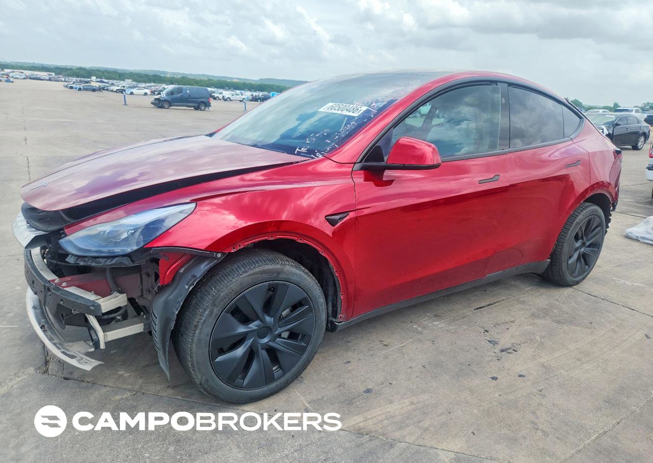 2025 Tesla Model Y, daño Frontal, Copart lote 60500486