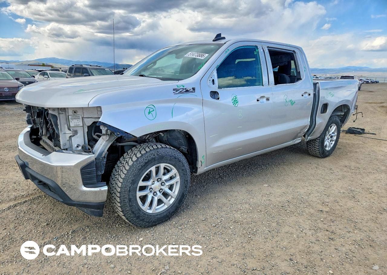 2019 Chevrolet Silverado K1500 Lt, daño Desvalijado, Copart lote 51473886