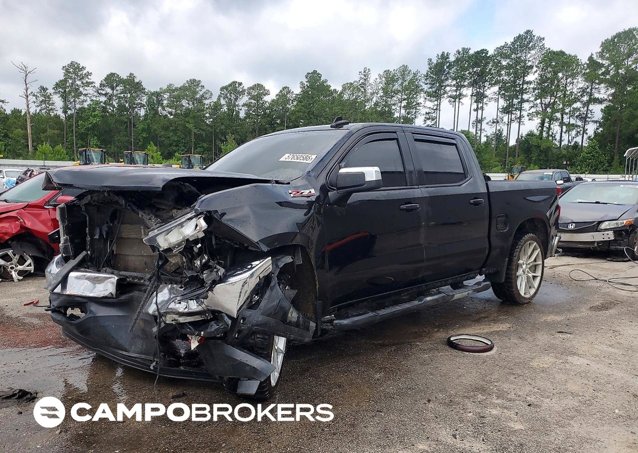 2019 Chevrolet Silverado K1500 Lt, daño Frontal, Copart lote 57650586