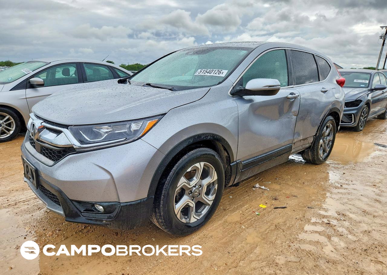 2019 Honda Cr-v Exl, Side damage, Copart lot 51540126