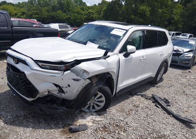 2024 Toyota Grand Highlander Xle, пошкодження: Лівий бік, Iaai лот 45628082, фото 2 з 6