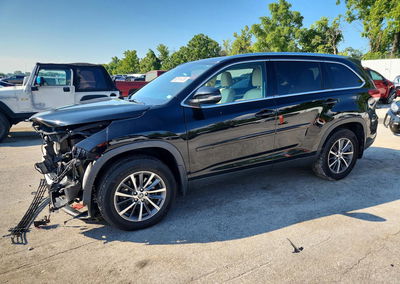 2019 Toyota Highlander Xle, пошкодження: Передня частина, Copart лот 63511476