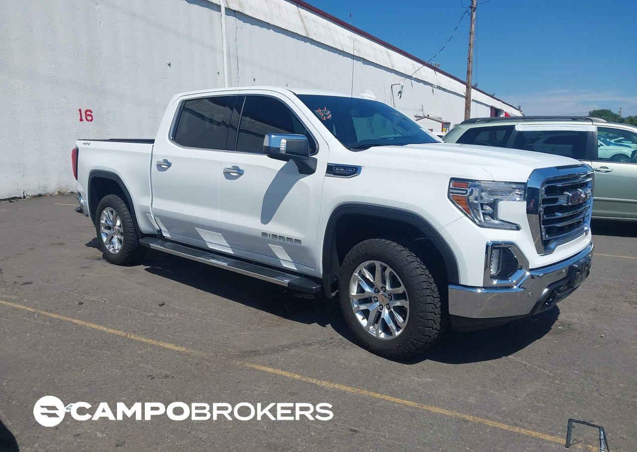 2019 Gmc Sierra 1500 Slt, Front End damage, Iaai lot 45585095