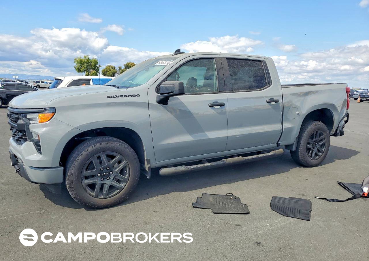 2024 Chevrolet Silverado C1500 Custom, daño Trasero, Copart lote 55453796