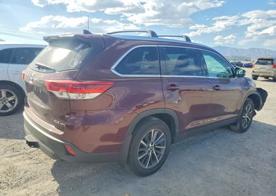 2019 Toyota Highlander Xle, пошкодження: Передня частина, Copart лот 66466476, фото 3 з 6