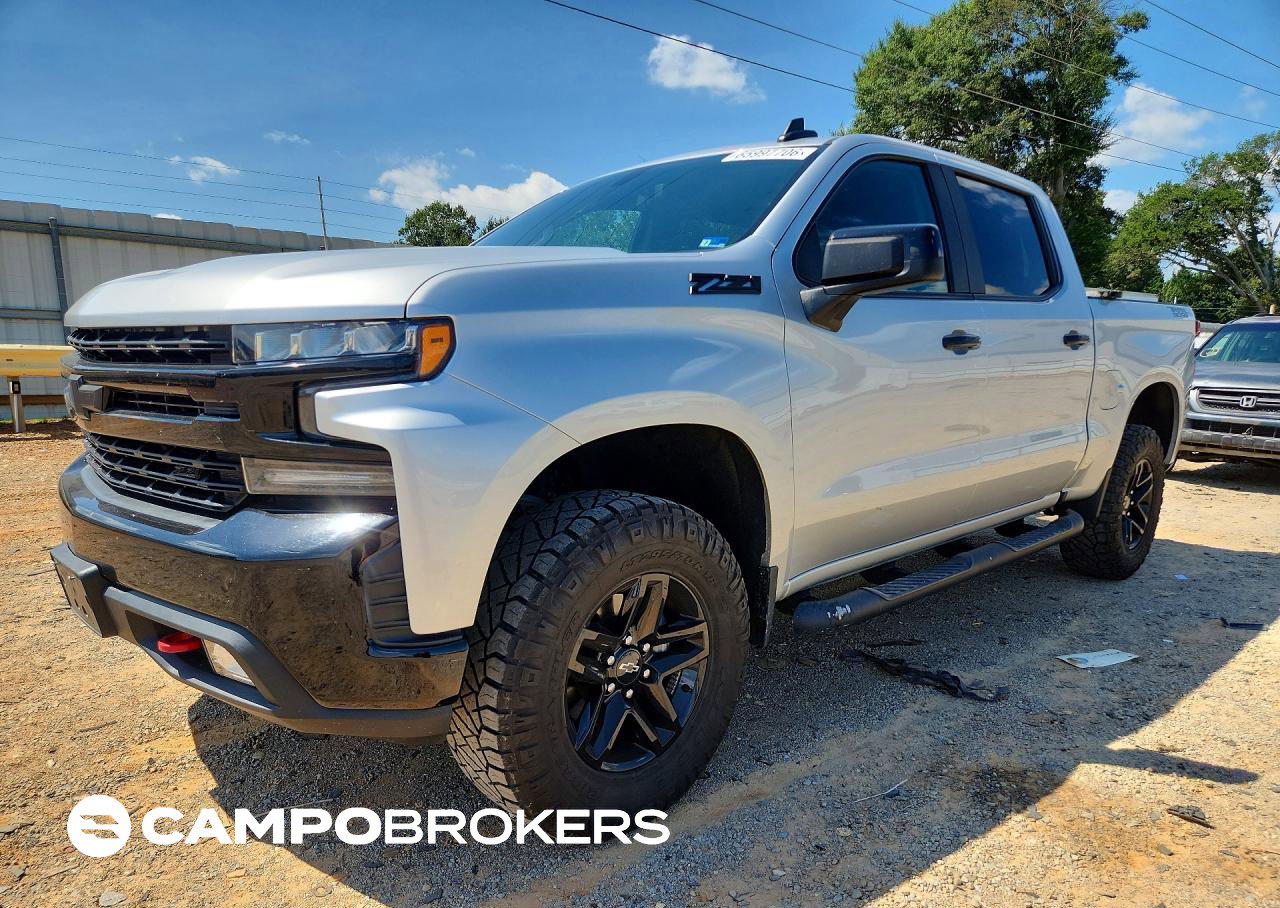2021 Chevrolet Silverado K1500 Lt Trail Boss, daño Trasero, Copart lote 65997706