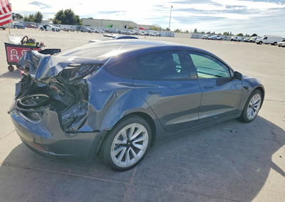 2022 Tesla Model 3, daño Trasero, Copart lote 66623106, foto 3 de 6