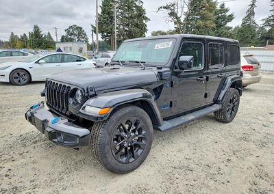 2021 Jeep Wrangler Unlimited Sahara 4xe, daño Frontal, Copart lote 67126706