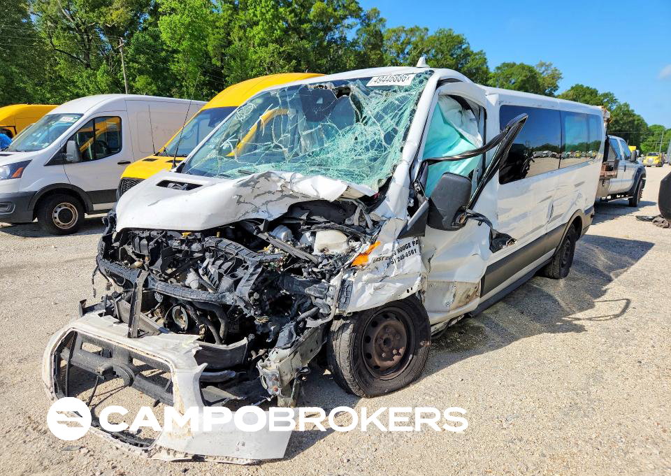 2020 Ford Transit T-350, Front End damage, Copart lot 49446886