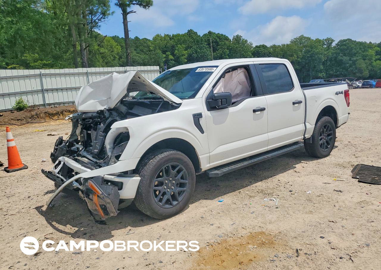 2025 Ford F150 Stx, daño Frontal, Copart lote 63670566