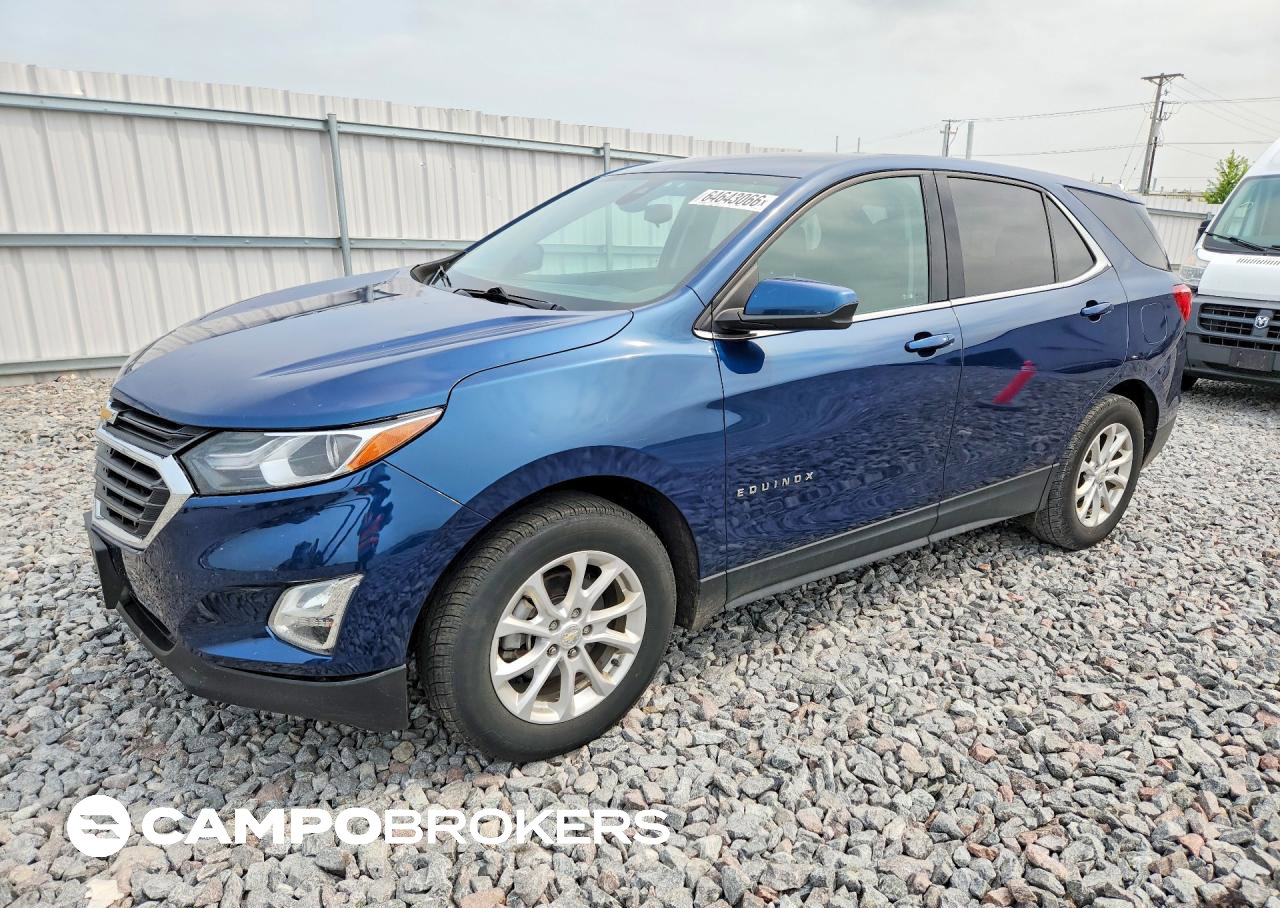 2020 Chevrolet Equinox Lt, daño Granizo, Copart lote 64643066