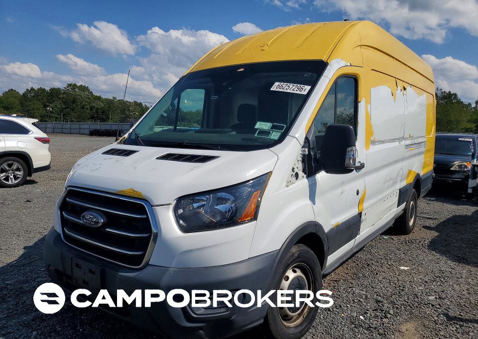2020 Ford Transit 350 Delivery Van, Side damage, Copart lot 66257296