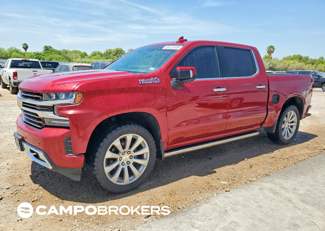 2019 Chevrolet Silverado K1500 High Country, daño Mecánico, Copart lote 66420436