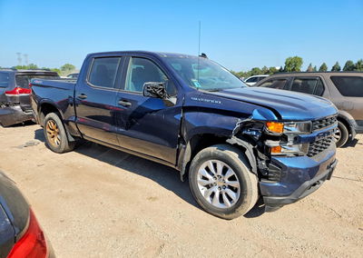 2021 Chevrolet Silverado K1500 Custom, daño Frontal, Copart lote 66712686, foto 4 de 6