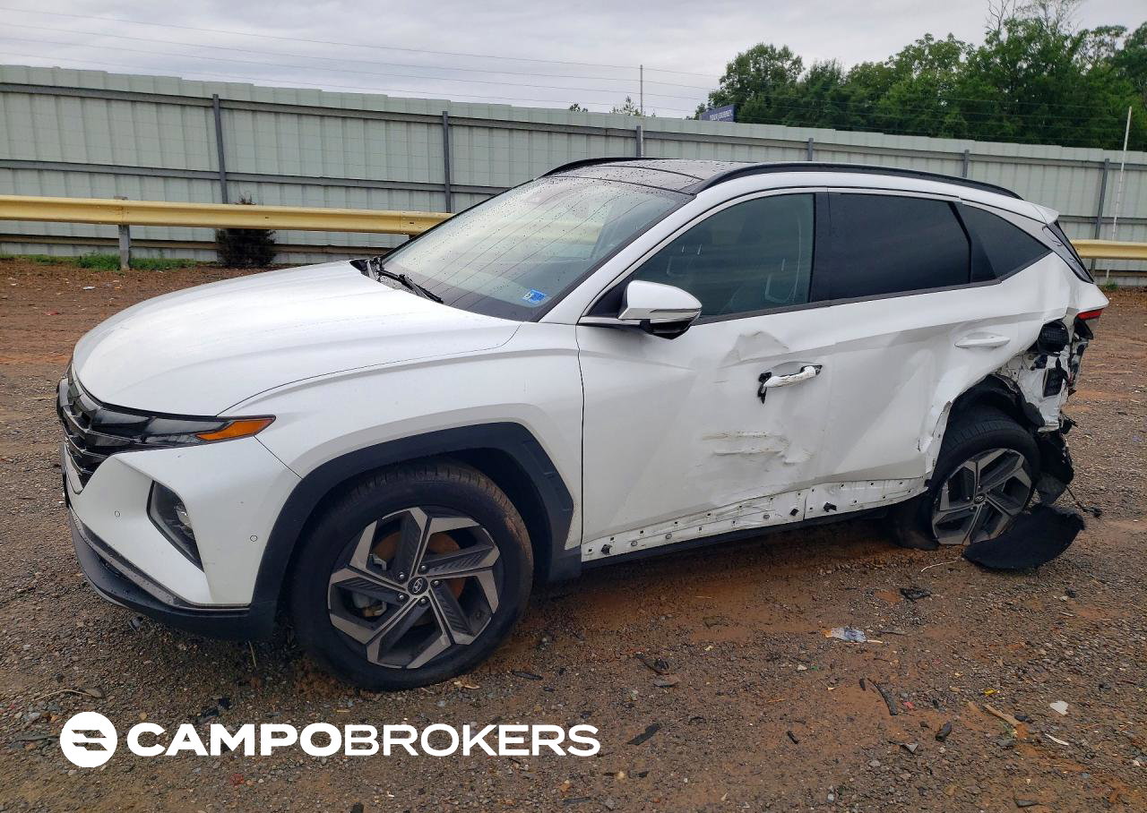 2022 Hyundai Tucson Limited, daño Lateral, Copart lote 62298266