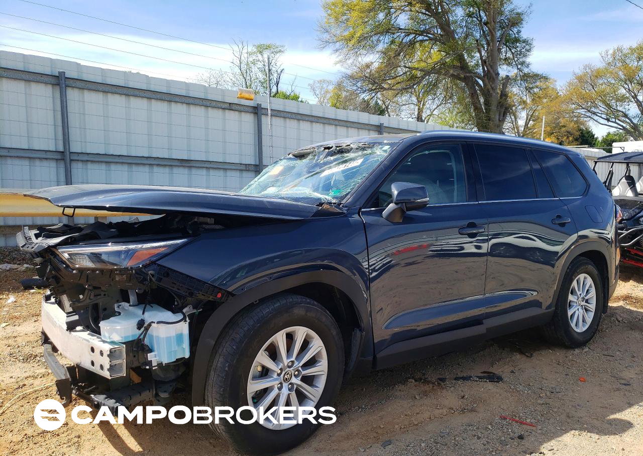 2024 Toyota Grand Highlander Xle, пошкодження: Передня частина, Copart лот 48625146