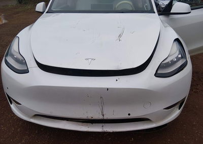 2021 Tesla Model Y Long Range Dual Motor All-wheel Drive, пошкодження: Передня частина, Iaai лот 45641447, фото 6 з 18