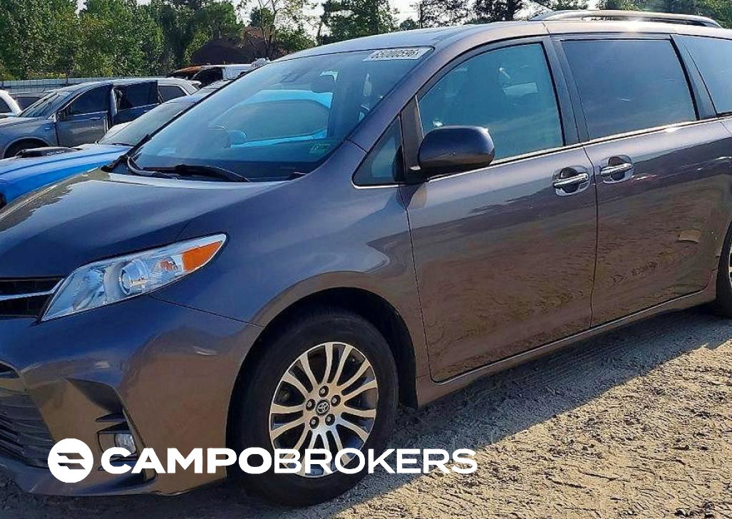 2020 Toyota Sienna Xle 8-passenger, daño Lateral, Copart lote 65000596