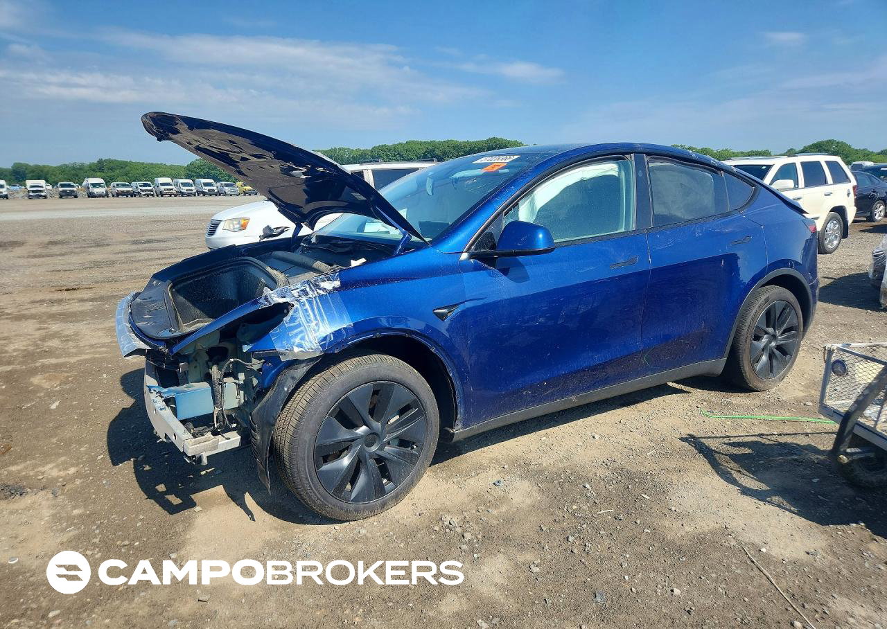 2024 Tesla Model Y, daño Frontal, Copart lote 57028366