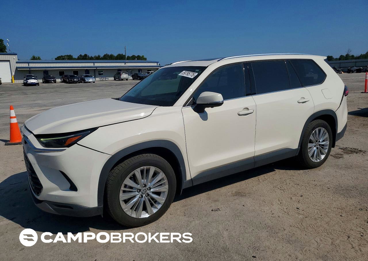 2024 Toyota Grand Highlander Platinum, daño Trasero, Copart lote 59795776