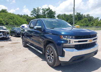 2021 Chevrolet Silverado 1500 2wd  Short Bed Lt, daño Trasero, Iaai lote 45700192