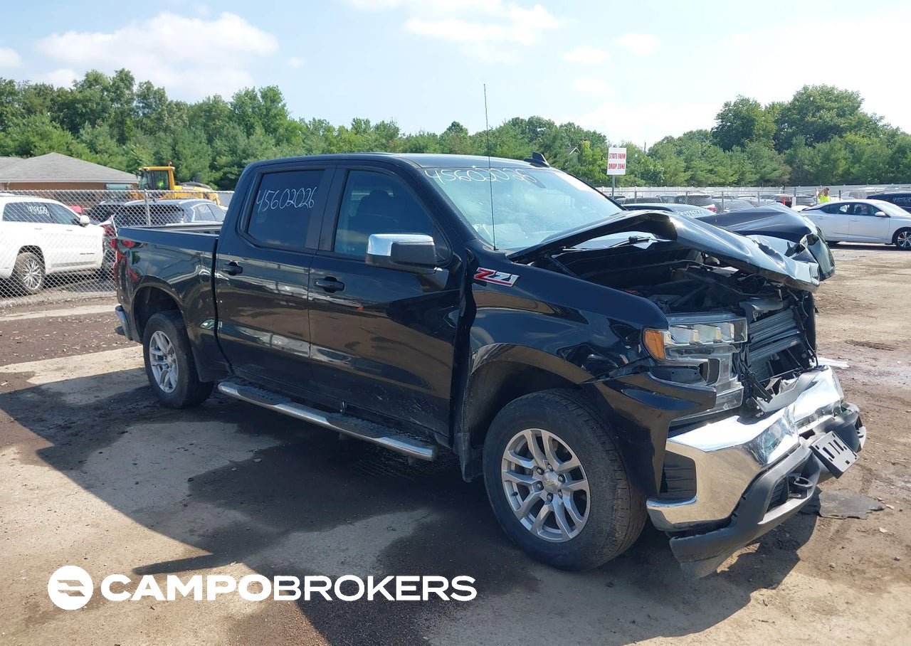 2020 Chevrolet Silverado 1500 4wd  Short Bed Lt, uszkodzenie: Przód, Iaai lot 45602026