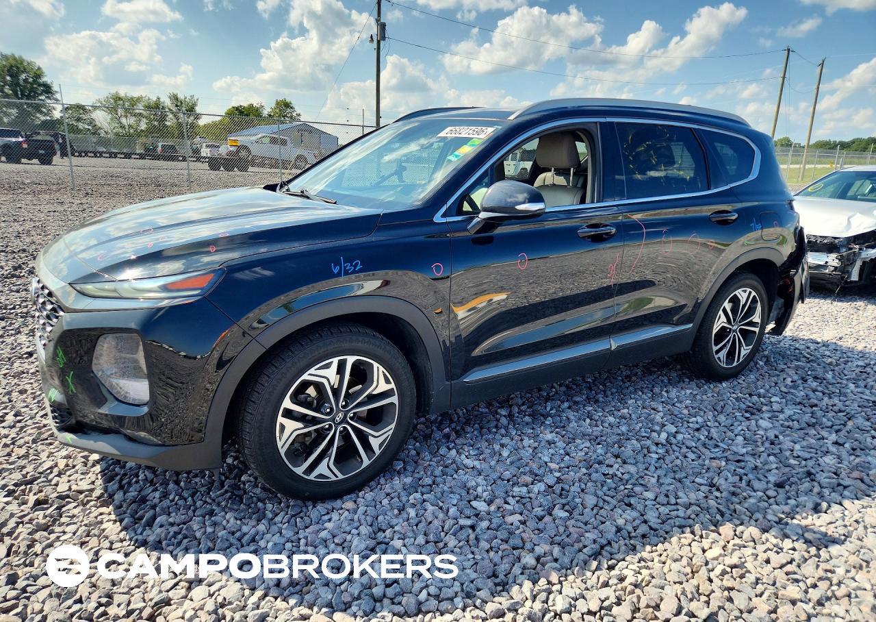 2019 Hyundai Santa Fe Limited 2.0t, uszkodzenie: Tył, Copart lot 66821596