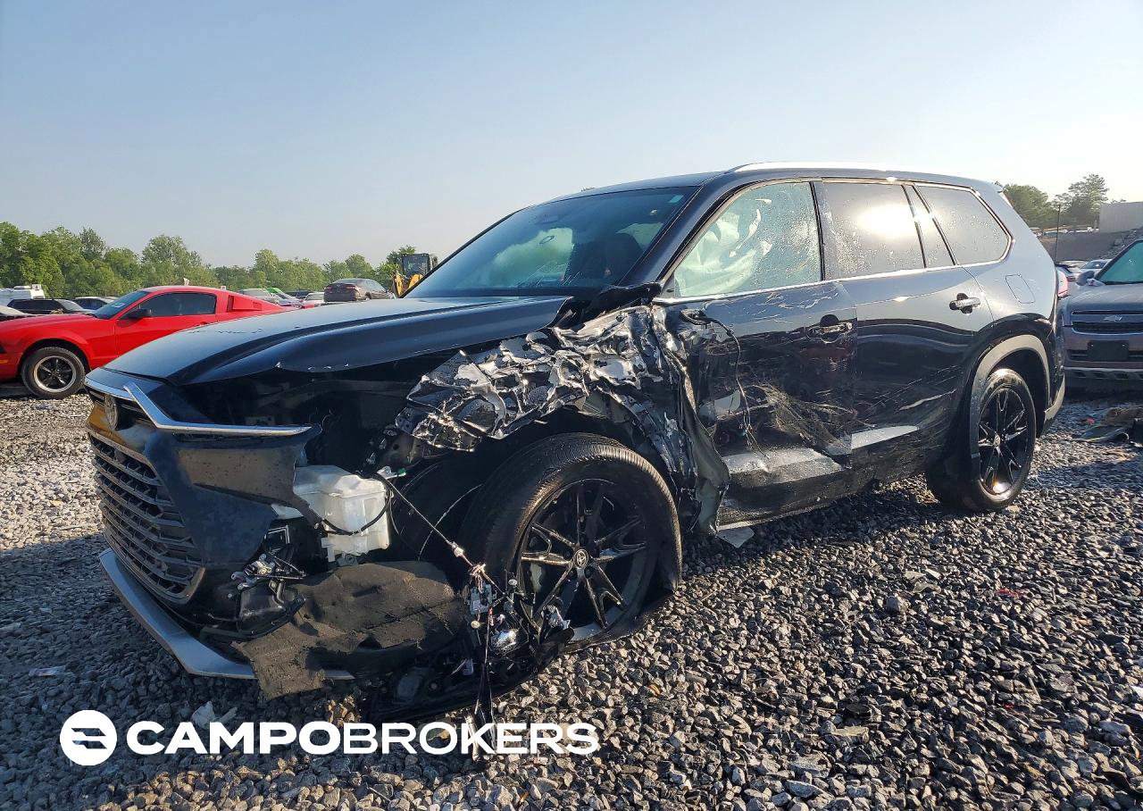 2024 Toyota Grand Highlander Hybrid Max Limited, Front End damage, Copart lot 50855156