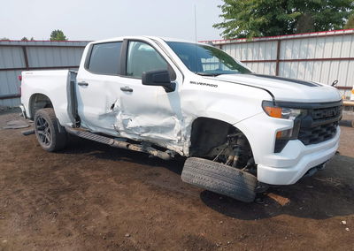 2022 Chevrolet Silverado 1500 4wd  Short Bed Custom, Right Side damage, Iaai lot 45862498
