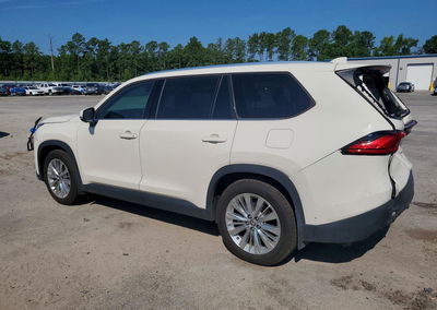 2024 Toyota Grand Highlander Platinum, daño Trasero, Copart lote 59795776, foto 2 de 6