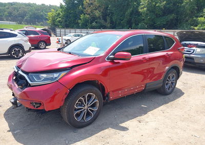 2021 Honda Cr-v Awd Ex, daño Frontal, Iaai lote 45744302, foto 2 de 16